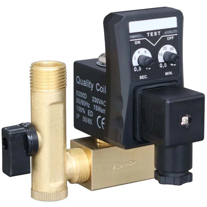 1/2 Inch Dn15 Electric Timer Auto Water Valve Brass electric solenoid valve Electronic Drain Valve For Air Compressor Condensate
1/2 Inch Dn15 Electric Timer Auto Water Valve Brass electric solenoid valve Electronic Drain Valve For Air Compressor Condensate