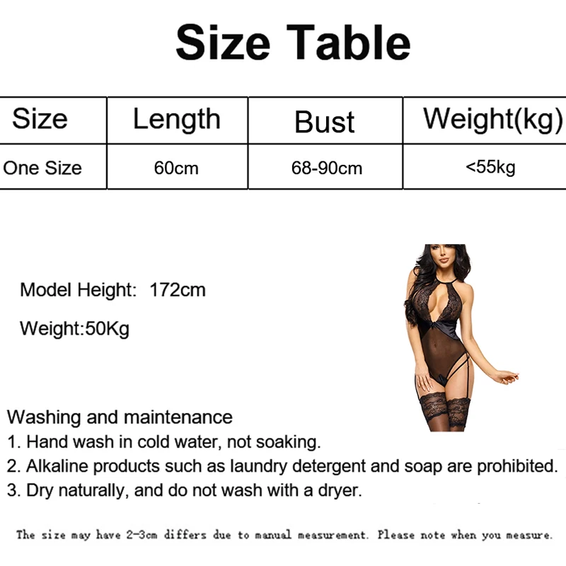 SIDDONS Sexy Costume Women Pajamas Lace Halter Split Sexy Lingerie Home Nightclub Hollow Open Crotch One-Piece Sexy Underwear
SIDDONS Sexy Costume Women Pajamas Lace Halter Split Sexy Lingerie Home Nightclub Hollow Open Crotch One-Piece Sexy Underwear