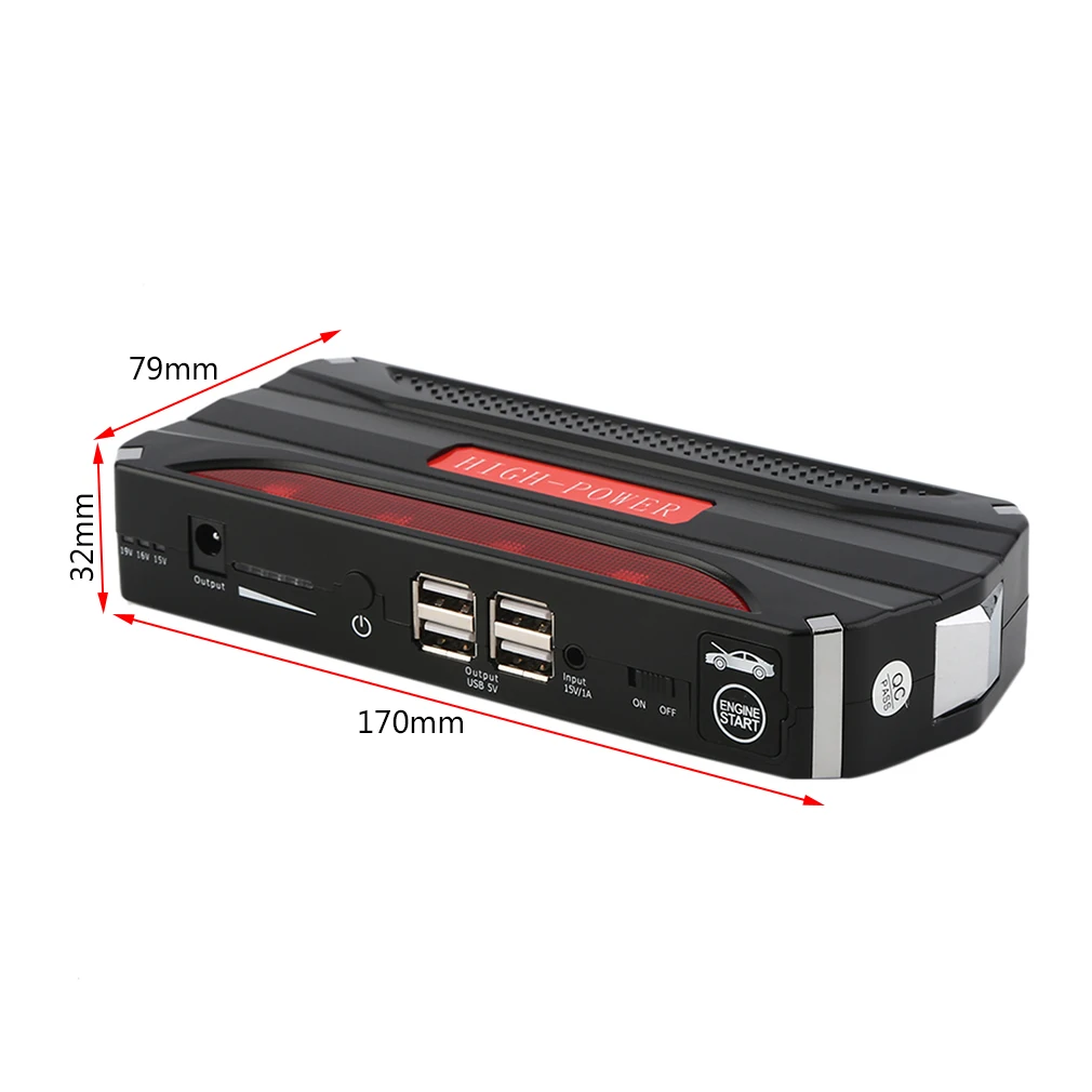 12000mAh Car Battery Charger Pack Jump Starter Multi Function Auto Emergency Power Bank for Starting Car Portable
12000mAh Car Battery Charger Pack Jump Starter Multi Function Auto Emergency Power Bank for Starting Car Portable