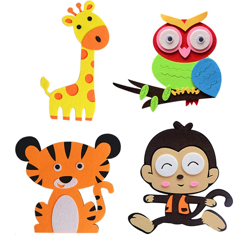 DIY Craft Felt Supplies Wall Stickers Bedroom Decor Cartoon Elephant Tiger Giraffe Frog Animal Felt Wall Stickers For Kids Rooms
DIY Craft Felt Supplies Wall Stickers Bedroom Decor Cartoon Elephant Tiger Giraffe Frog Animal Felt Wall Stickers For Kids Rooms