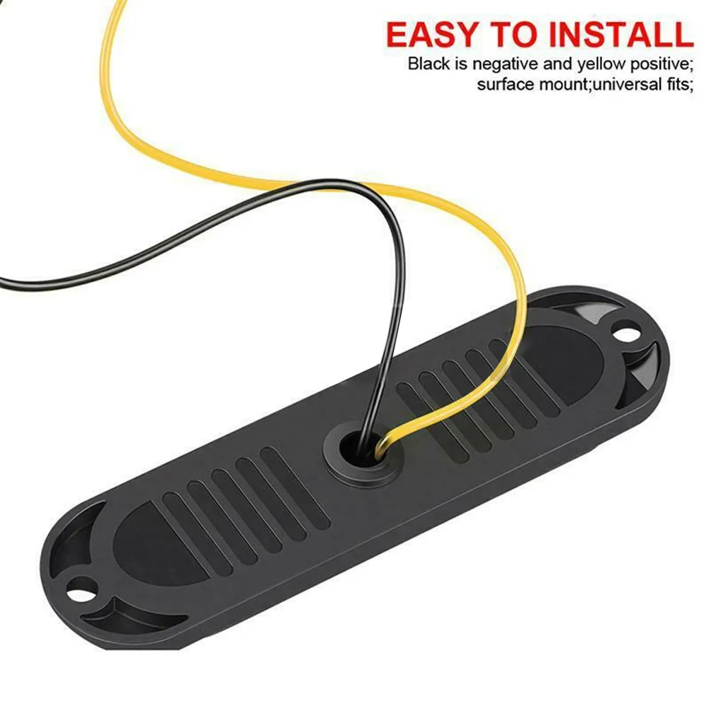 2pcs LED Side Marker Lights Yellow 12V-24V LED Lamp Indicator 3.38in ABS+PC For Car Trucks Boat Running Light Durable
2pcs LED Side Marker Lights Yellow 12V-24V LED Lamp Indicator 3.38in ABS+PC For Car Trucks Boat Running Light Durable
