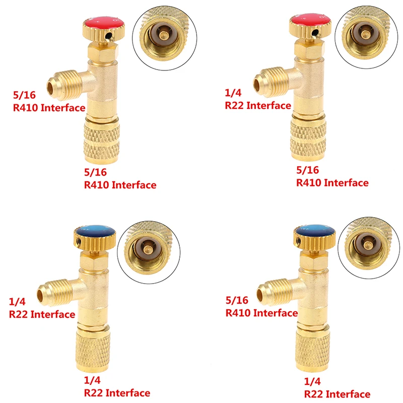 R410A R22 Air Conditioning Refrigerant Liquid Safety Valve 1/4 "Safety Adapter Air Conditioning Repair And Fluoride
R410A R22 Air Conditioning Refrigerant Liquid Safety Valve 1/4 "Safety Adapter Air Conditioning Repair And Fluoride