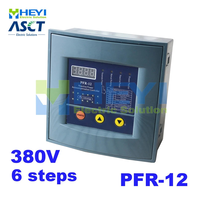 Reactive power compensation controller JKW58 reactive power controller compensation PFR RVT 6steps 380v for power factor
Reactive power compensation controller JKW58 reactive power controller compensation PFR RVT 6steps 380v for power factor