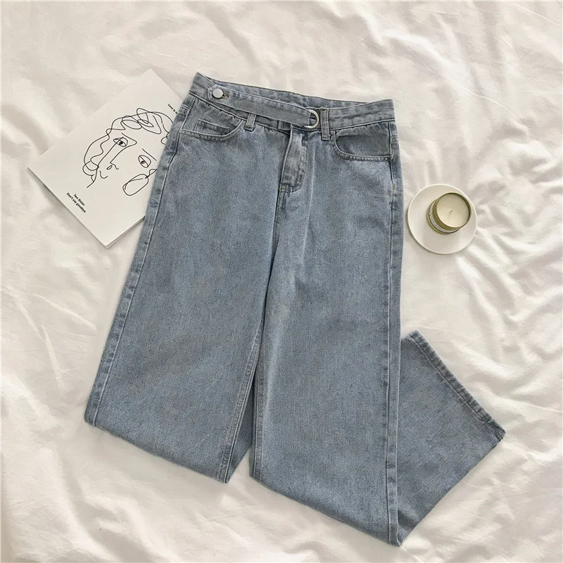 Women's Jeans Summer 2020 New Trendy Korean Style High Waist Straight Loose All-Match Large Size Fashion Wide-Leg Pants
Women's Jeans Summer 2020 New Trendy Korean Style High Waist Straight Loose All-Match Large Size Fashion Wide-Leg Pants