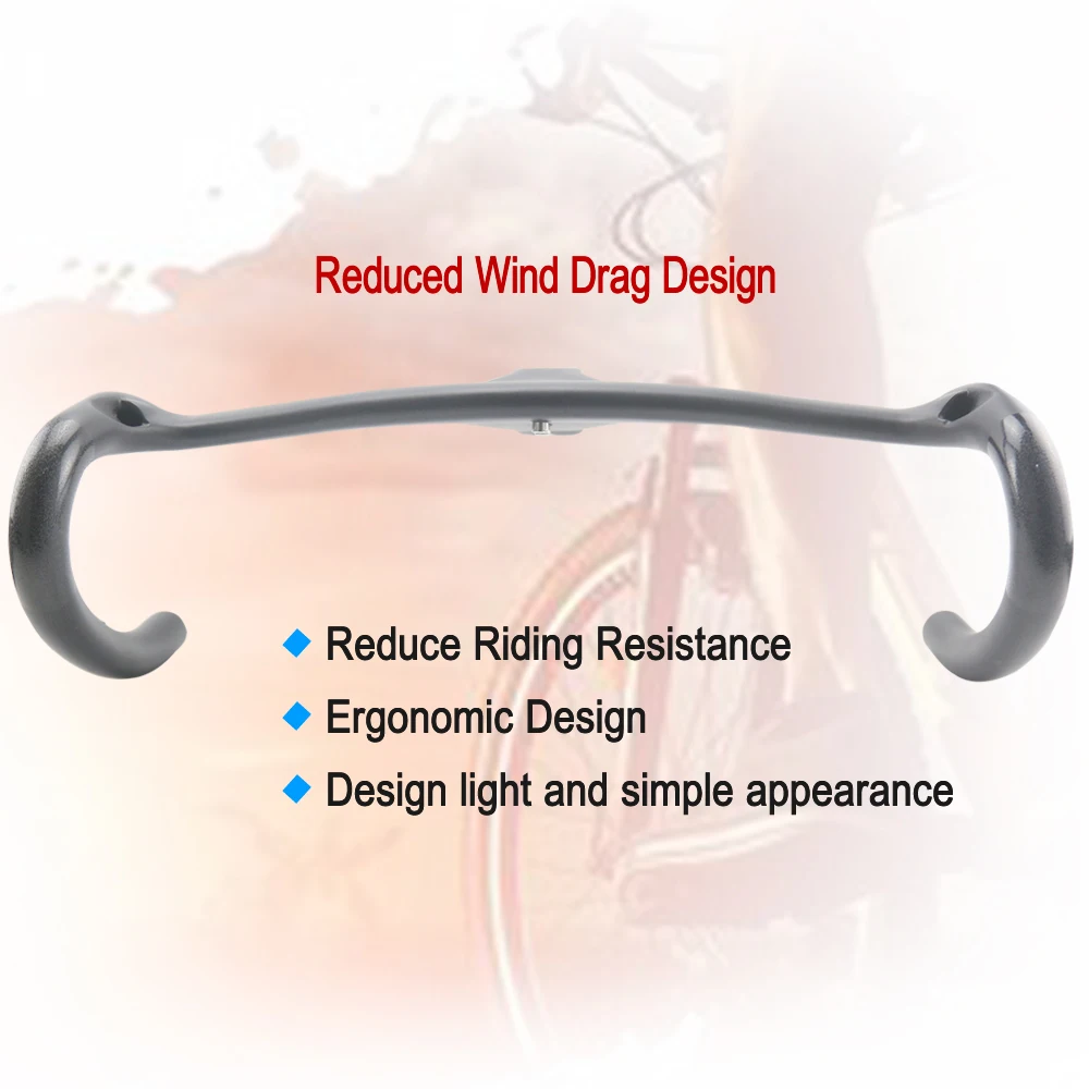 RXL SL Bicycle Carbon Integrated Handlebar UD Matte 400/420/440mm Road Bike Handlebars | Спорт и