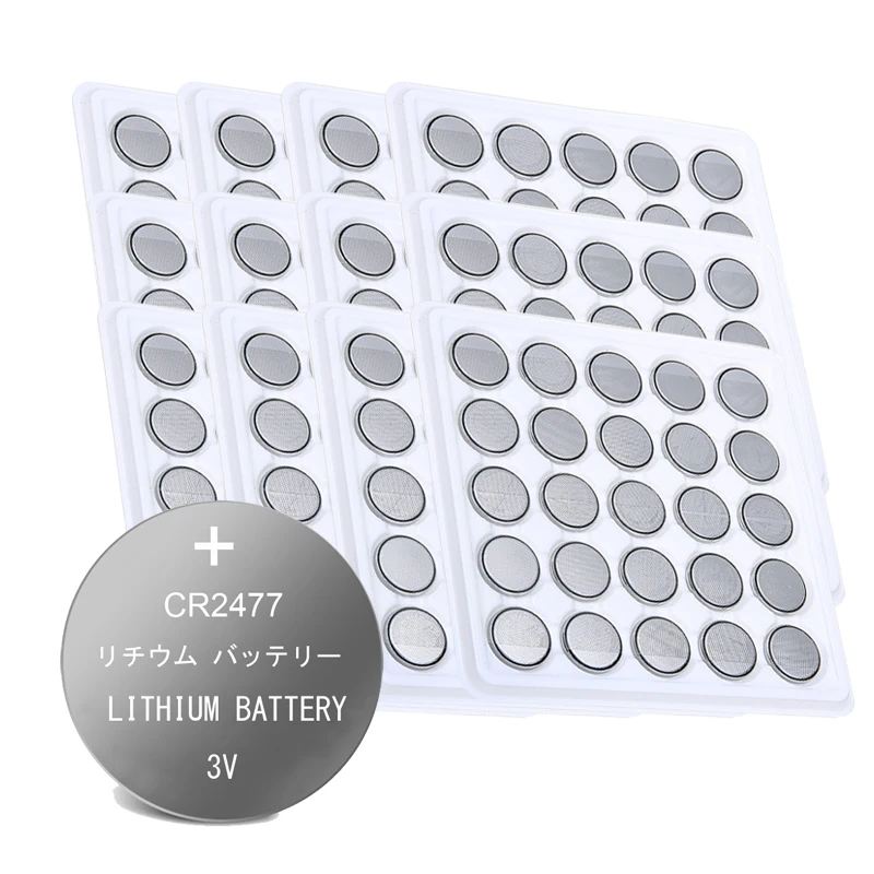 300pcs 3V lithium Battery CR2477N ECR2477 2477 3V For Watch brake light instrumentation car key Button Batteries BR2477 DL2477
300pcs 3V lithium Battery CR2477N ECR2477 2477 3V For Watch brake light instrumentation car key Button Batteries BR2477 DL2477