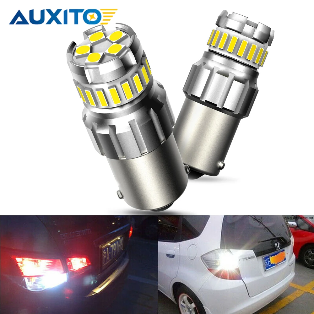 

AUXITO 2Pcs BA15S P21W 1156 LED Bulb Canbus T20 W21W 7443 7440 DRL Car Signal Light BAY15D 1157 P21/5W R5W LED Reversing Lamp