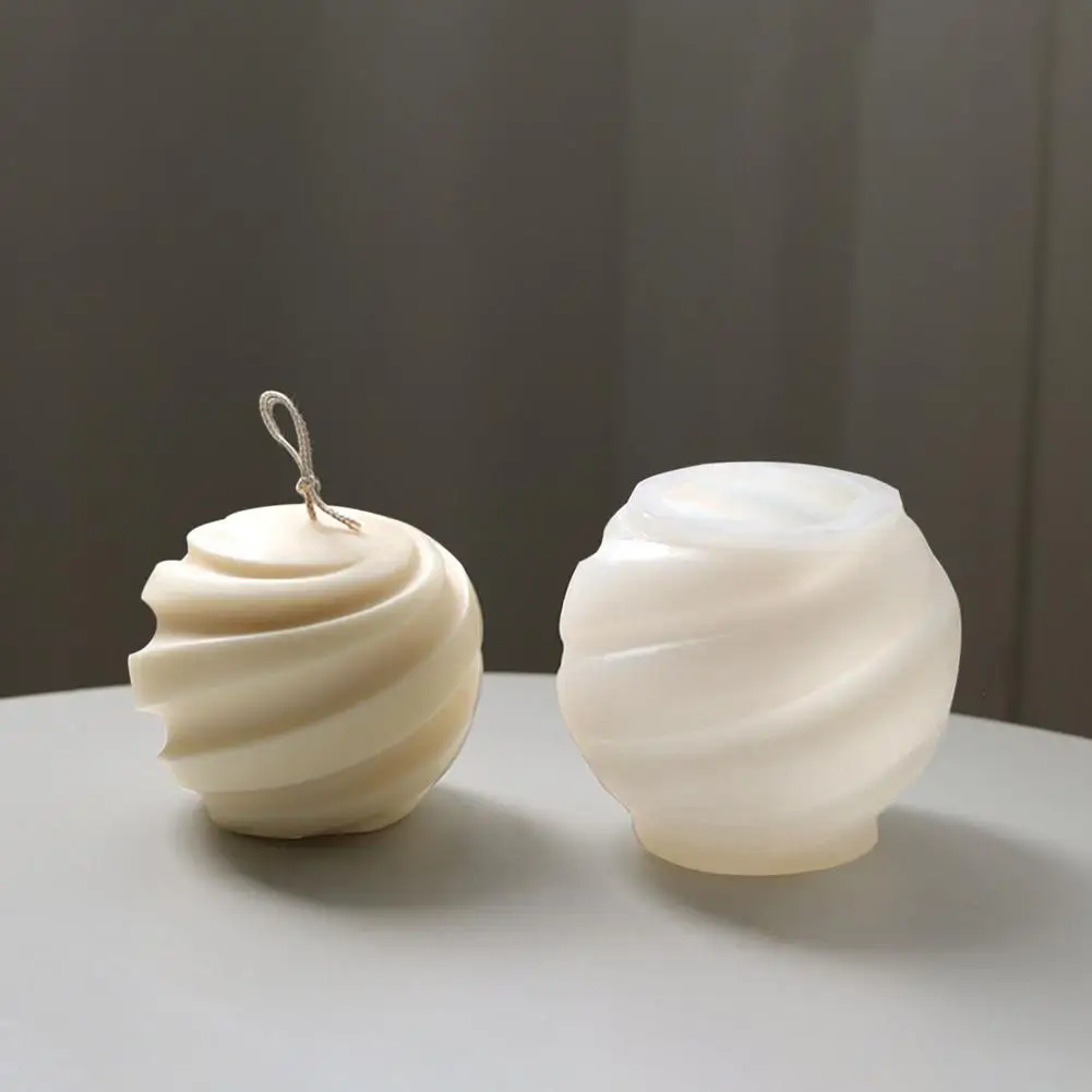 Spiral ball Candle Mold DIY silicone Wax Soap Making tool home room desktop decoration Spiral Ball Shape aroma Candle mould
Spiral ball Candle Mold DIY silicone Wax Soap Making tool home room desktop decoration Spiral Ball Shape aroma Candle mould