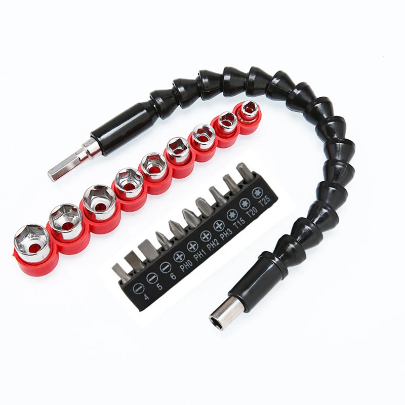 Flexible Drill Bit Extension Head Magnetic Hex Soft Flexible Shaft for Universal Nut Driver Home Furniture Improvement Tool
Flexible Drill Bit Extension Head Magnetic Hex Soft Flexible Shaft for Universal Nut Driver Home Furniture Improvement Tool