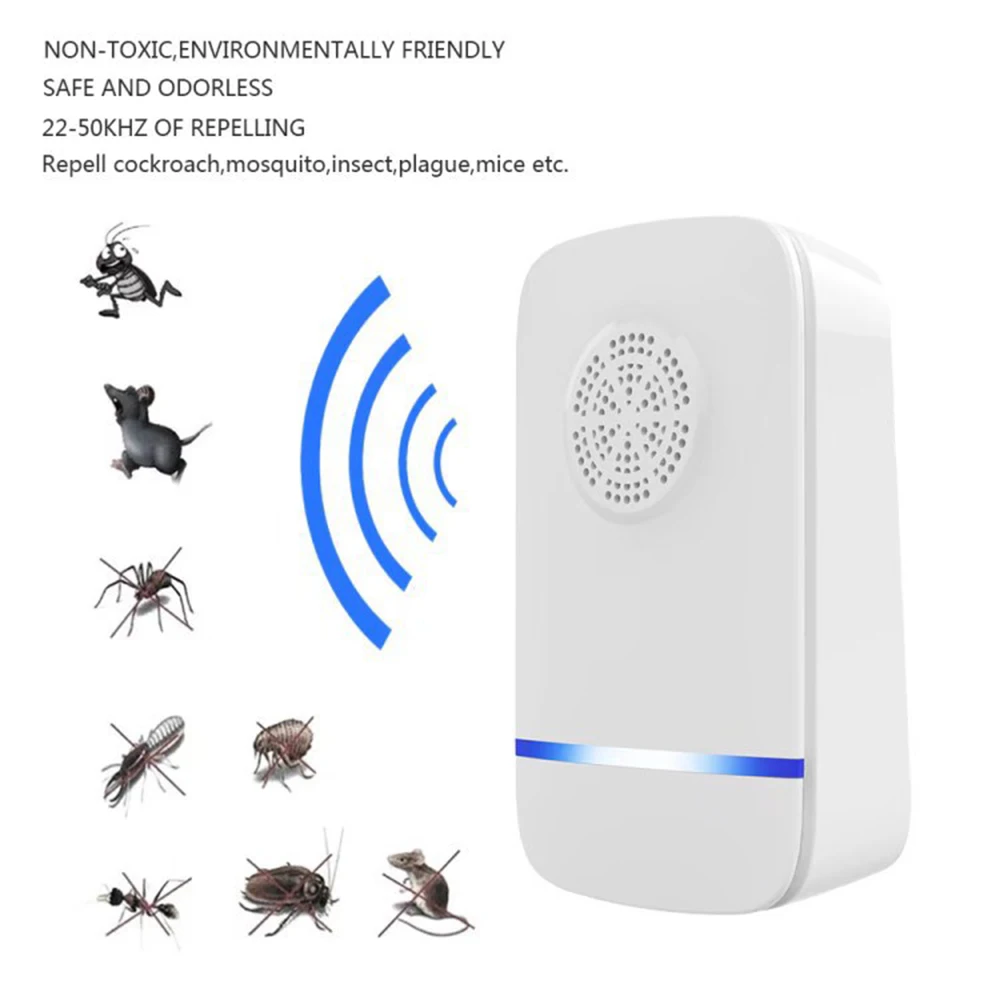 KKmoon Plug-in Ultrasonic Pest Repeller Electric Insect Repellent Mosquito Ants Spiders Roaches Insect Ultrasound Repelling Tool
KKmoon Plug-in Ultrasonic Pest Repeller Electric Insect Repellent Mosquito Ants Spiders Roaches Insect Ultrasound Repelling Tool