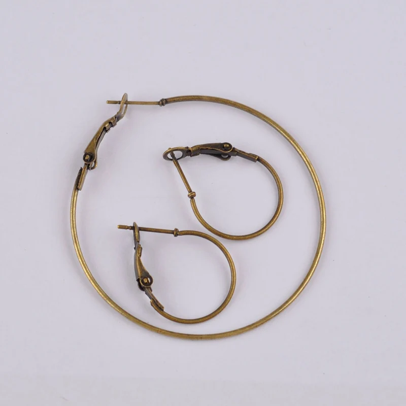 500 шт круглые серьги-кольца разных цветов и размеров крючки для сережек фурнитура