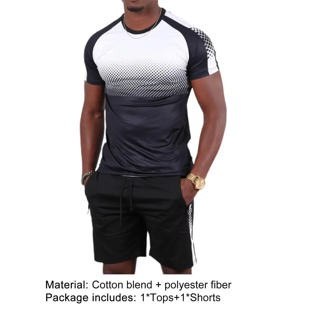 Short Sleeve Tracksuit Men Fashion Harajuku Men's Sets T-Shirt+Shorts 2021 Summer New Casual Gradient Sports Suit Streetwear
Short Sleeve Tracksuit Men Fashion Harajuku Men's Sets T-Shirt+Shorts 2021 Summer New Casual Gradient Sports Suit Streetwear