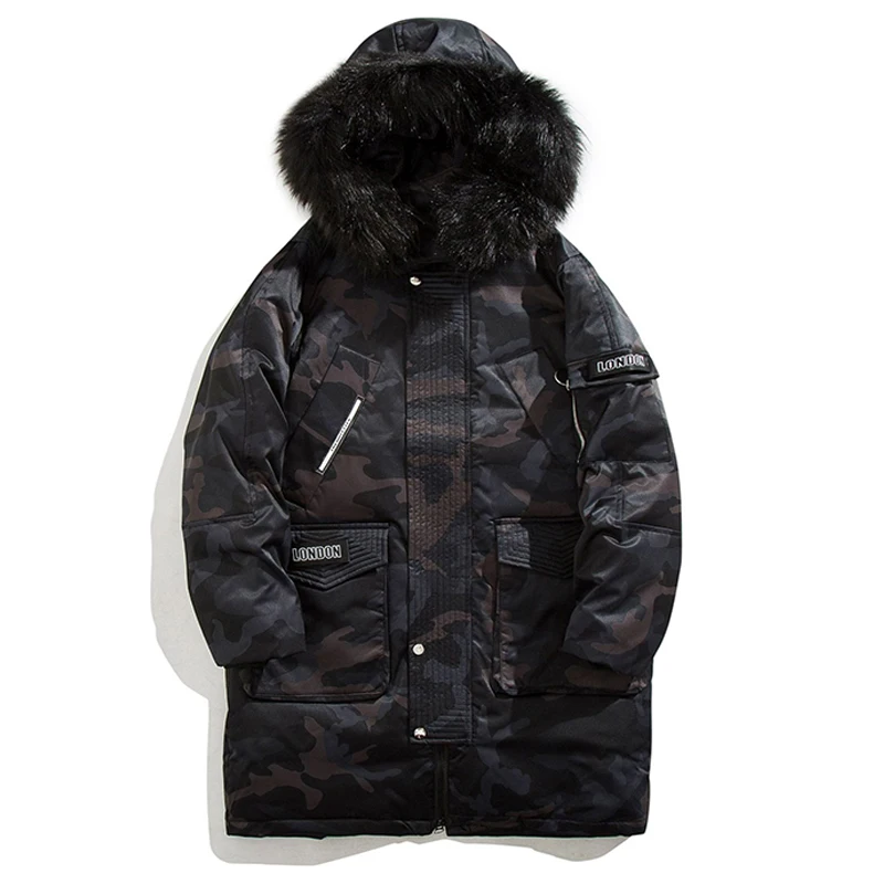 White Duck Down Jacket Men's Winter Long Down Parkas Outwear Coat Fashion Fur Collar Camouflage Long Thicken Warm Jacket M-3XL
White Duck Down Jacket Men's Winter Long Down Parkas Outwear Coat Fashion Fur Collar Camouflage Long Thicken Warm Jacket M-3XL