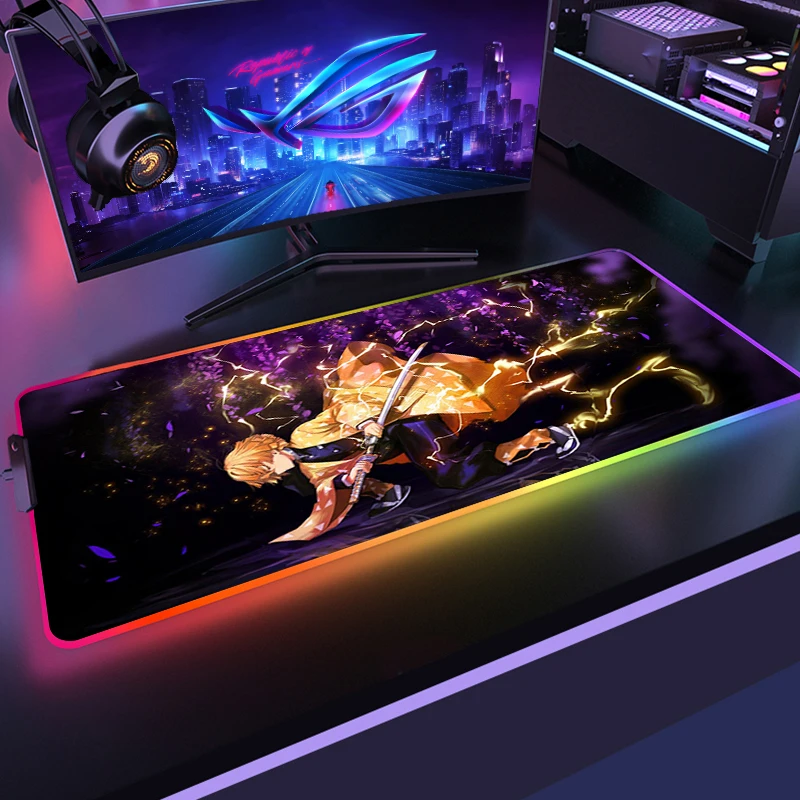 Demon Slayer Mouse Pad Pc RGB Anime Rug Setup Gamer Accessories Gaming Mats with Backlight Mat Mousepad Speed LED Keyboard Mat
Demon Slayer Mouse Pad Pc RGB Anime Rug Setup Gamer Accessories Gaming Mats with Backlight Mat Mousepad Speed LED Keyboard Mat