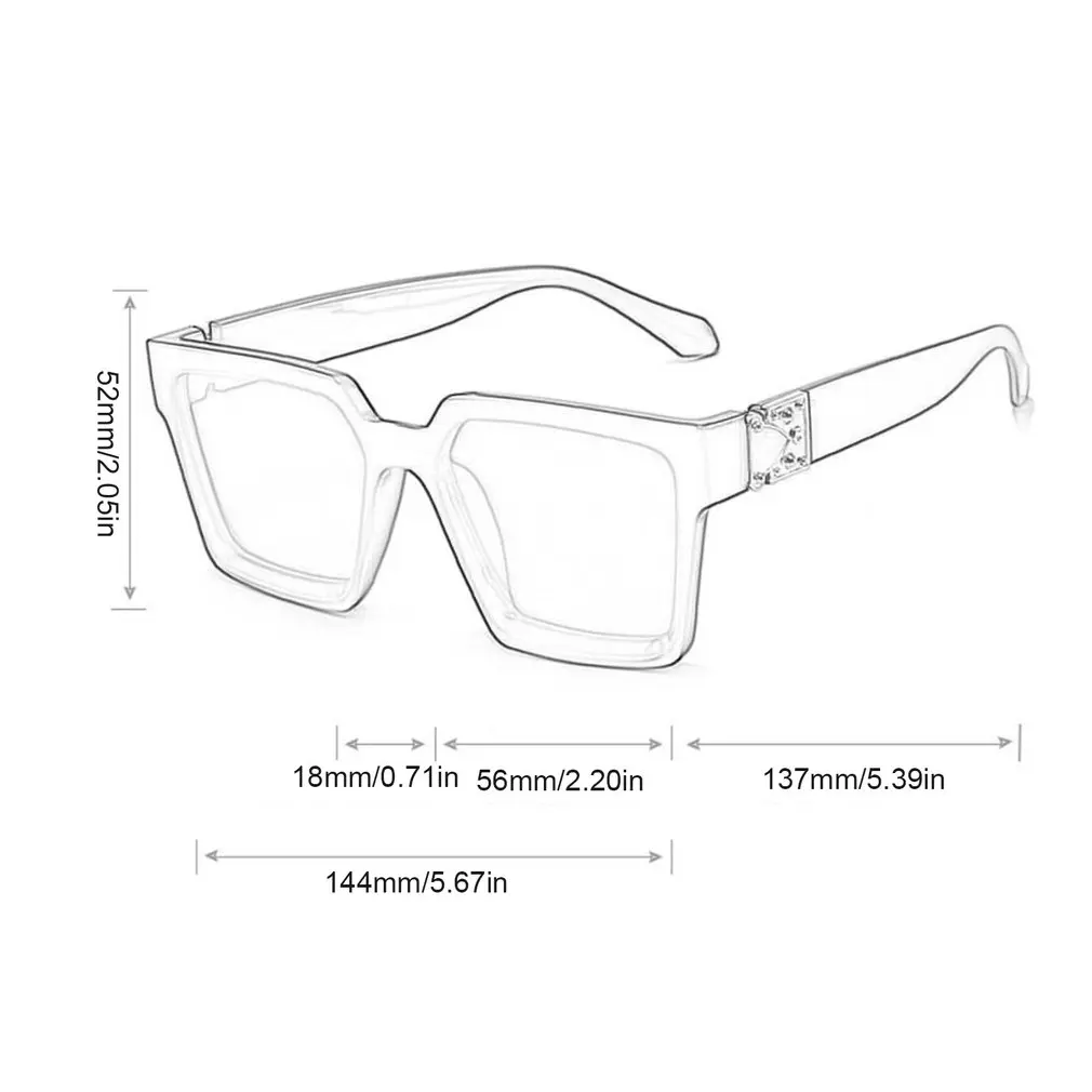Square Frame Sunglasses Outdoor Decorative Glasses Fashionable Lightweight Sunglasses For Women And Men
Square Frame Sunglasses Outdoor Decorative Glasses Fashionable Lightweight Sunglasses For Women And Men