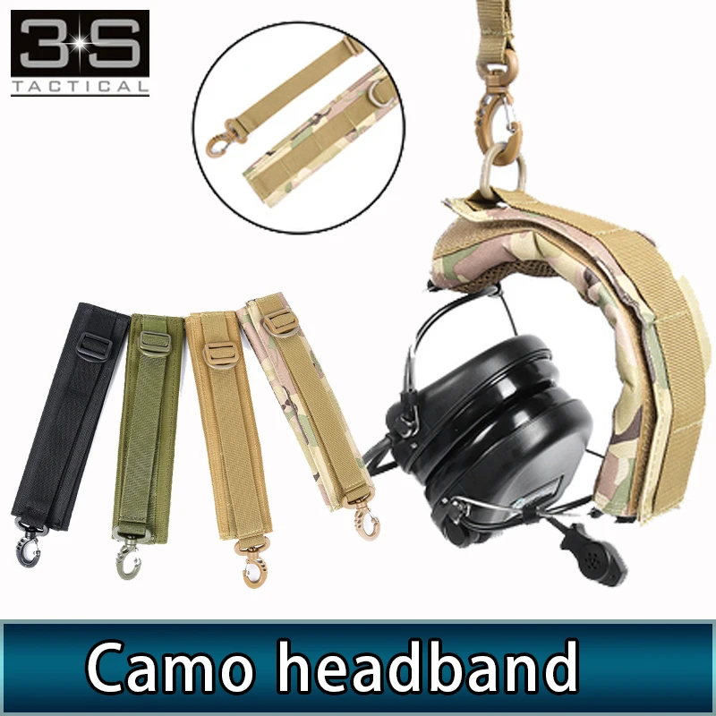 Тактическая гарнитура веер Камуфляж Холст Универсальные наушники головная повязка с ремнем Molle для наушников Comtac и Sordin 
Тактическая гарнитура веер Камуфляж Холст Универсальные наушники головная повязка с ремнем Molle для наушников Comtac и Sordin