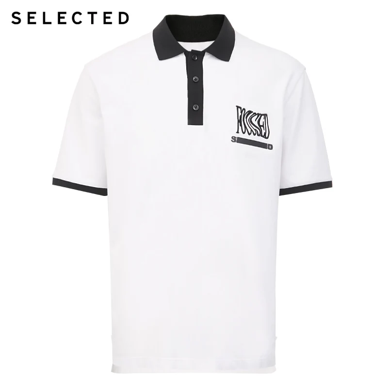 SELECTED Men's Letter Embroidery Poloshirt New Lapel Short-sleeved T-shirt S|420206565
SELECTED Men's Letter Embroidery Poloshirt New Lapel Short-sleeved T-shirt S|420206565
