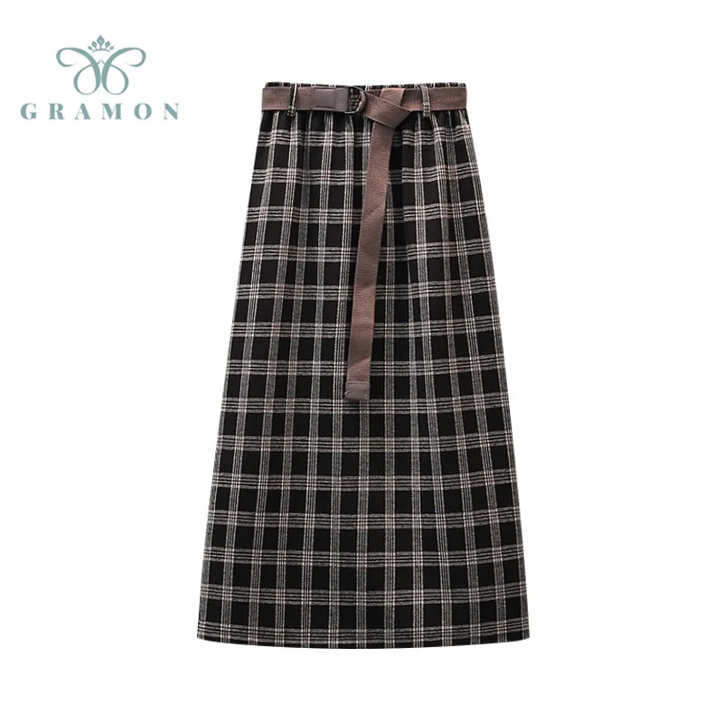 Midi Skirts Womens 2021 Autumn Korean Style Fashion Vintage Plaid High Waist A-Line Skirt Oversize Chic Long Jupes Longue Femme
Midi Skirts Womens 2021 Autumn Korean Style Fashion Vintage Plaid High Waist A-Line Skirt Oversize Chic Long Jupes Longue Femme