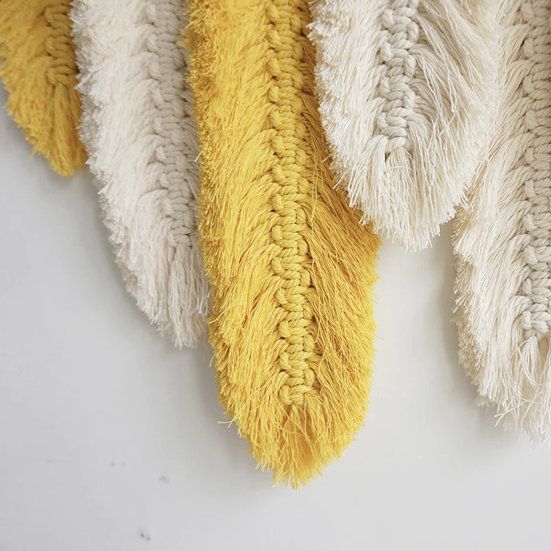 HAND-MADE MACRAME WALL HANGING FEATHER COTTON WOVEN LEAVES LIVING ROOM HEADBOARD DOOR PORCH HANGINGS BOHO DECOR WALL TAPESTRY
HAND-MADE MACRAME WALL HANGING FEATHER COTTON WOVEN LEAVES LIVING ROOM HEADBOARD DOOR PORCH HANGINGS BOHO DECOR WALL TAPESTRY