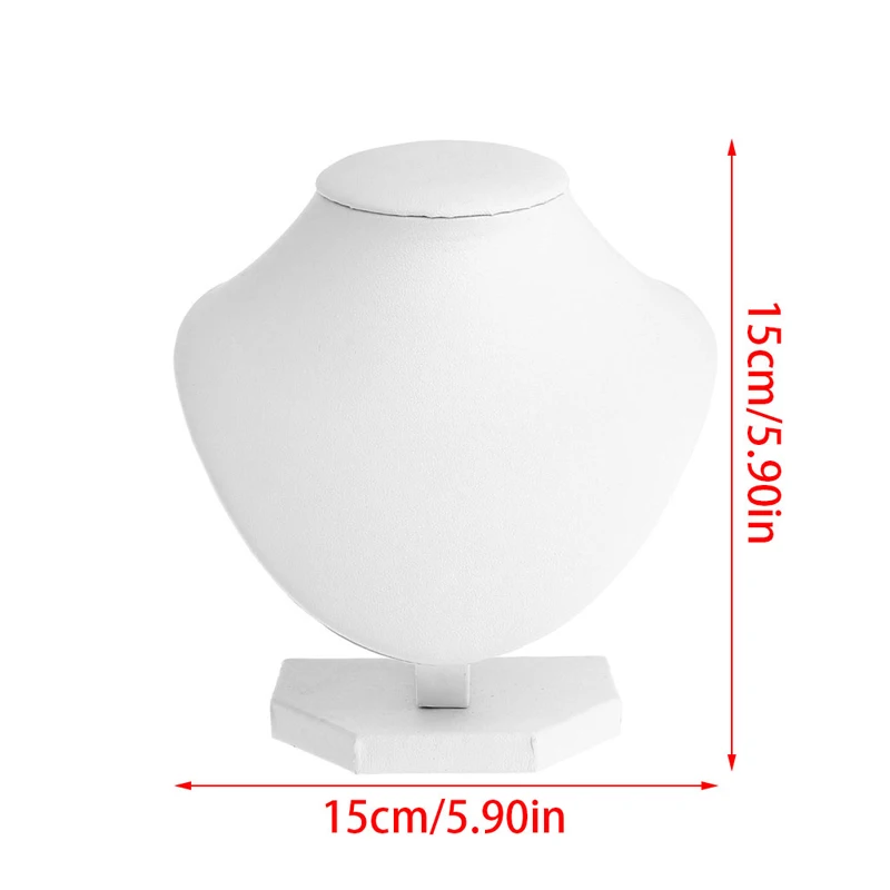 PU Leather Necklace Display 3D Jewelry Bust Stand Necklace Chain Jewelry Bust Display Stand Holder
PU Leather Necklace Display 3D Jewelry Bust Stand Necklace Chain Jewelry Bust Display Stand Holder