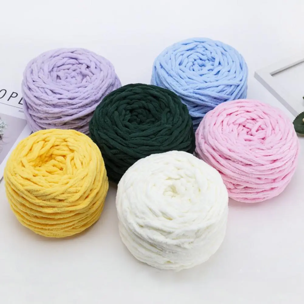 1 Roll 100g Soft milk cotton blends polyester blended chenille wool yarn Chunkys for hand Knitting DIY Crochet hat scarf thread
1 Roll 100g Soft milk cotton blends polyester blended chenille wool yarn Chunkys for hand Knitting DIY Crochet hat scarf thread