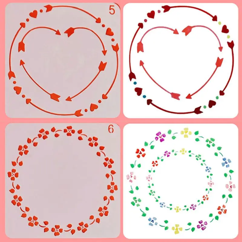 24pcs/set Flower Wreath Drawing Template Ruler Stencil Painting Board DIY Album B36C
24pcs/set Flower Wreath Drawing Template Ruler Stencil Painting Board DIY Album B36C