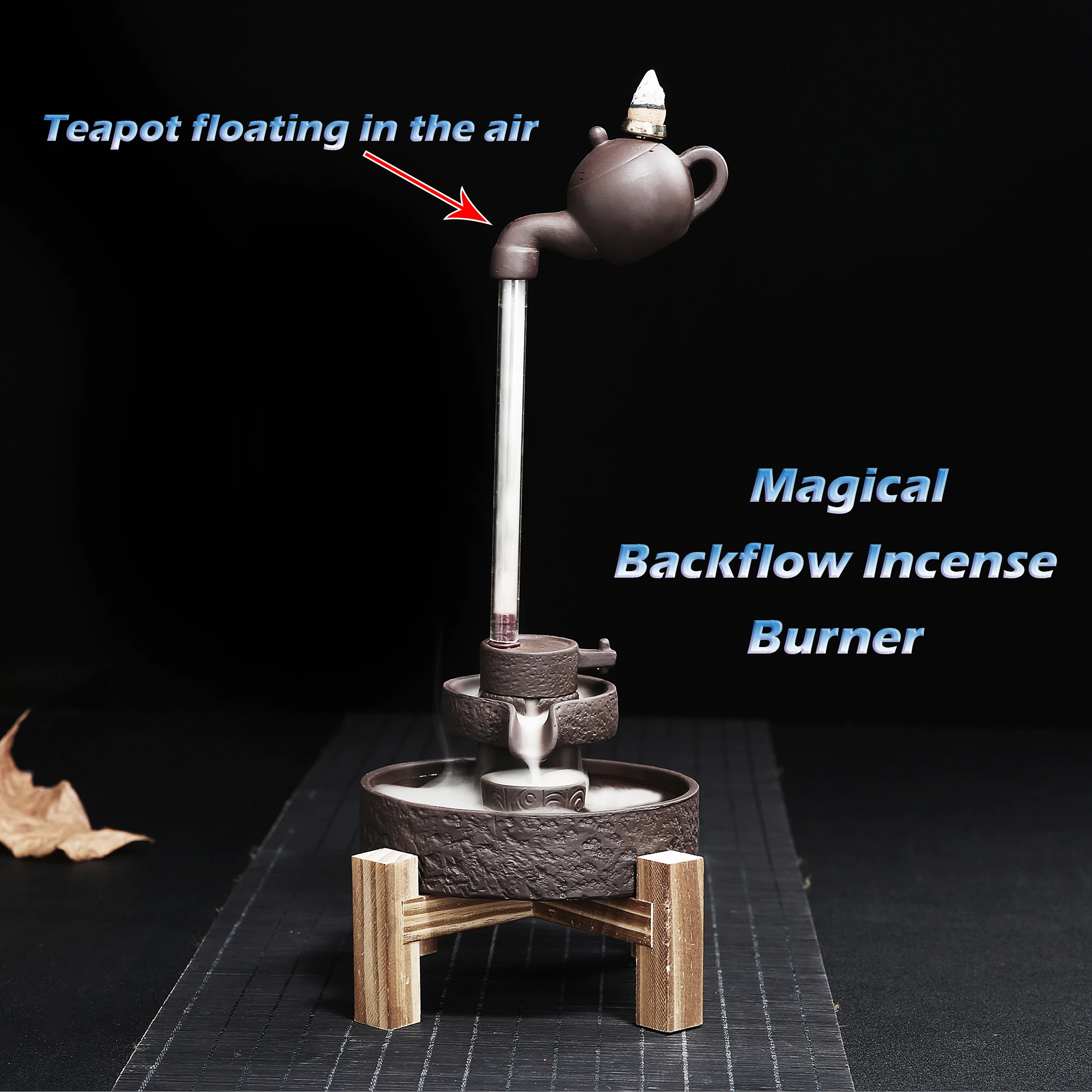 Magical Ceramic Backflow Incense Burner Ornament ,Teatop Floating in the Air,Buddhist Aromatherapy Stove with Free 20Pcs Cones
Magical Ceramic Backflow Incense Burner Ornament ,Teatop Floating in the Air,Buddhist Aromatherapy Stove with Free 20Pcs Cones