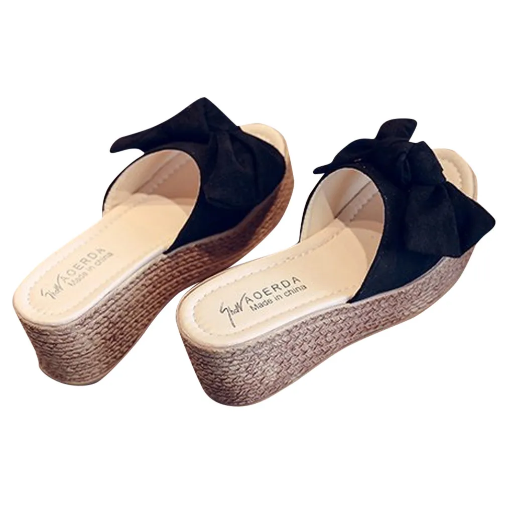 SAGACE Slippers Women Footwear 2020 Summer New Fashion Cute Bow Summer Shoes Wedges Platform Thick Bottom Slippers Mujer
SAGACE Slippers Women Footwear 2020 Summer New Fashion Cute Bow Summer Shoes Wedges Platform Thick Bottom Slippers Mujer
