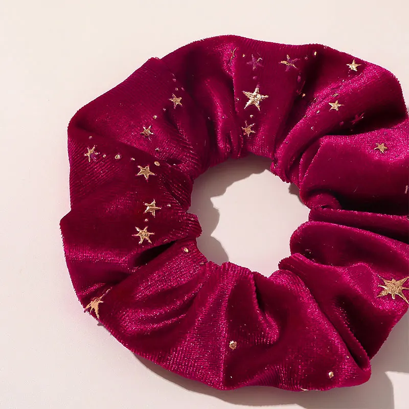 Velvet Scrunchie Women Fashion Elastic Hair Bands Elegant Golden Stars Hair Ties for Girls Headwear Ponytail Hair Accessories
Velvet Scrunchie Women Fashion Elastic Hair Bands Elegant Golden Stars Hair Ties for Girls Headwear Ponytail Hair Accessories