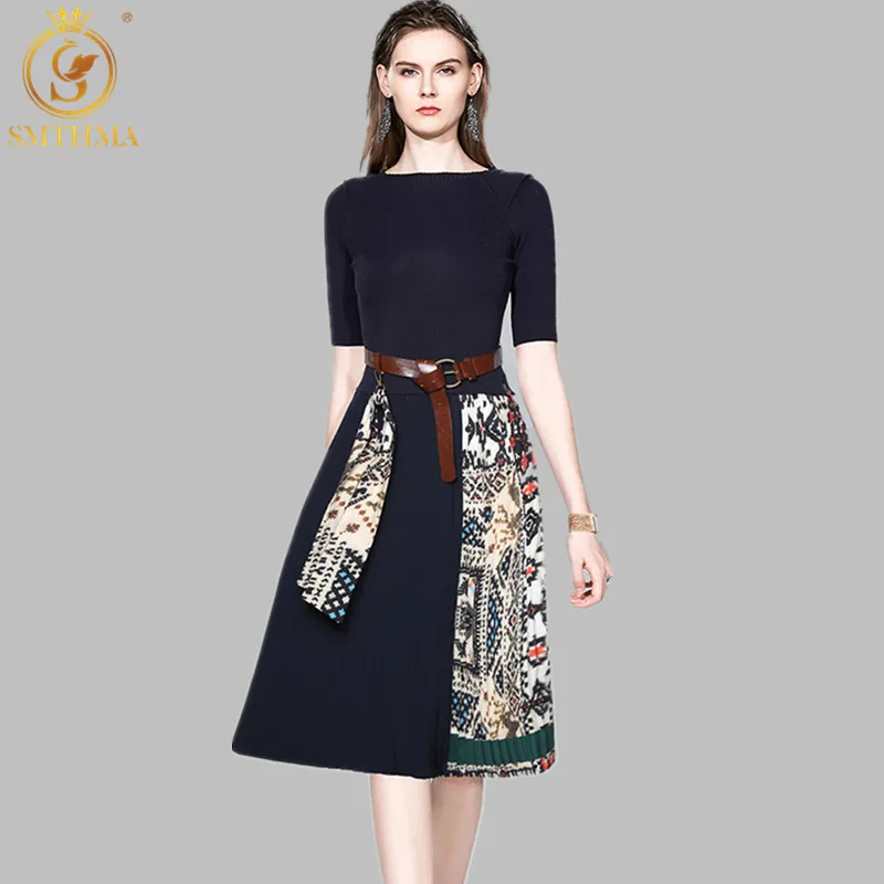 SMTHMA 2022 New Fashion High Quality Luxury Design Runway Dress Women Vintage Slim High Waist Pleated Knit Summer Dresses
SMTHMA 2022 New Fashion High Quality Luxury Design Runway Dress Women Vintage Slim High Waist Pleated Knit Summer Dresses