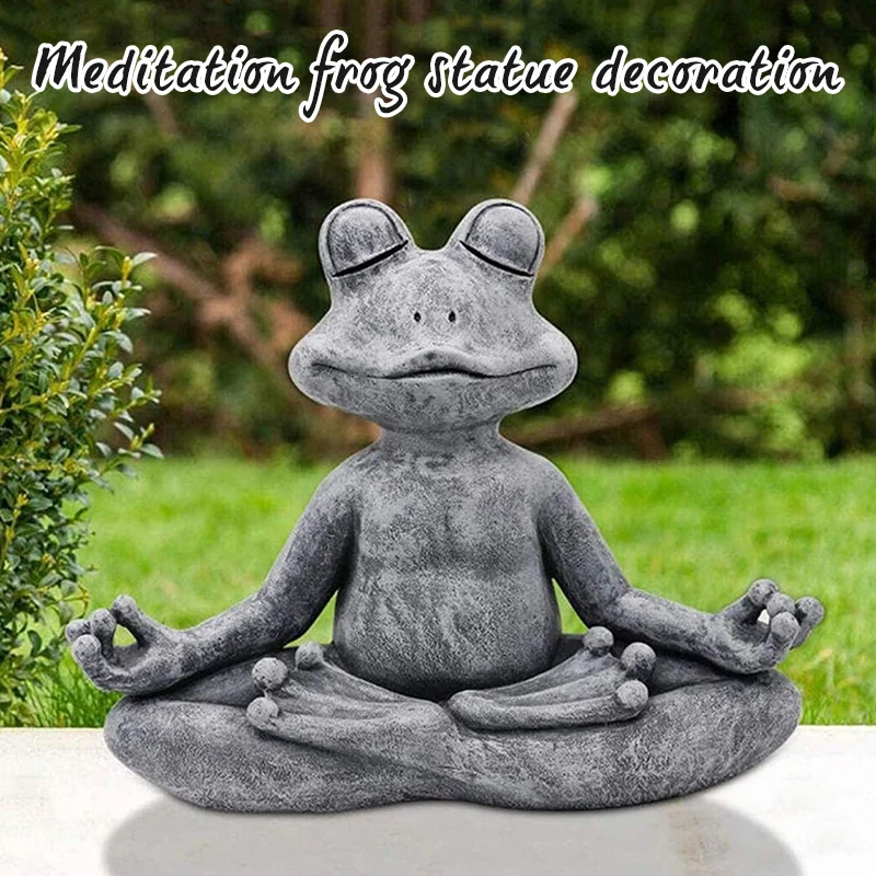 Meditating Frog Statue Resin Sculptures Garden Decor Creative Gift Vastu Buddha Frog Sculpture for Outdoor Garden Statues
Meditating Frog Statue Resin Sculptures Garden Decor Creative Gift Vastu Buddha Frog Sculpture for Outdoor Garden Statues