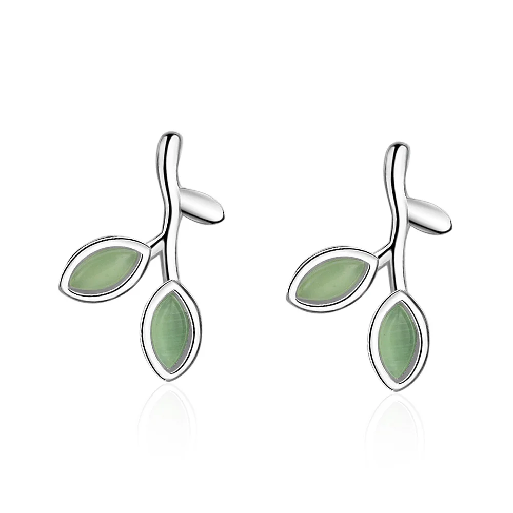 Wholesale Green Opal Leaves Buds Stud Earrings For Women Plant Jewelry Best Gifts For Girls Zircon Stud Earrings Jewelry Brinco
Wholesale Green Opal Leaves Buds Stud Earrings For Women Plant Jewelry Best Gifts For Girls Zircon Stud Earrings Jewelry Brinco