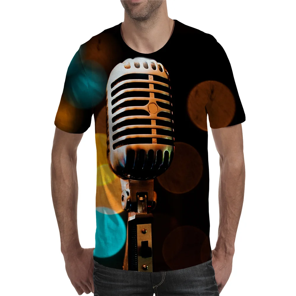 2021 spring men's new 3D printed T-shirt men and women loose short-sleeved fashion and interesting music element T-shirt
2021 spring men's new 3D printed T-shirt men and women loose short-sleeved fashion and interesting music element T-shirt