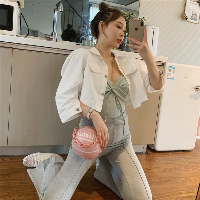 Best Selling Lady Women Round Famale High Quality Girl Messenger Basketball Leather Shoulder Tote Handbag Bag Trend For Women
Best Selling Lady Women Round Famale High Quality Girl Messenger Basketball Leather Shoulder Tote Handbag Bag Trend For Women