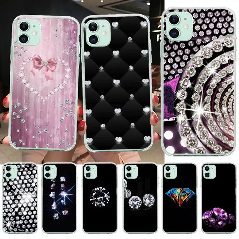 Rhinestone diamonds Black TPU Soft Rubber Phone Cover for iPhone 11 pro XS MAX 8 7 6 6S Plus X 5S SE 2020 XR cover
Rhinestone diamonds Black TPU Soft Rubber Phone Cover for iPhone 11 pro XS MAX 8 7 6 6S Plus X 5S SE 2020 XR cover