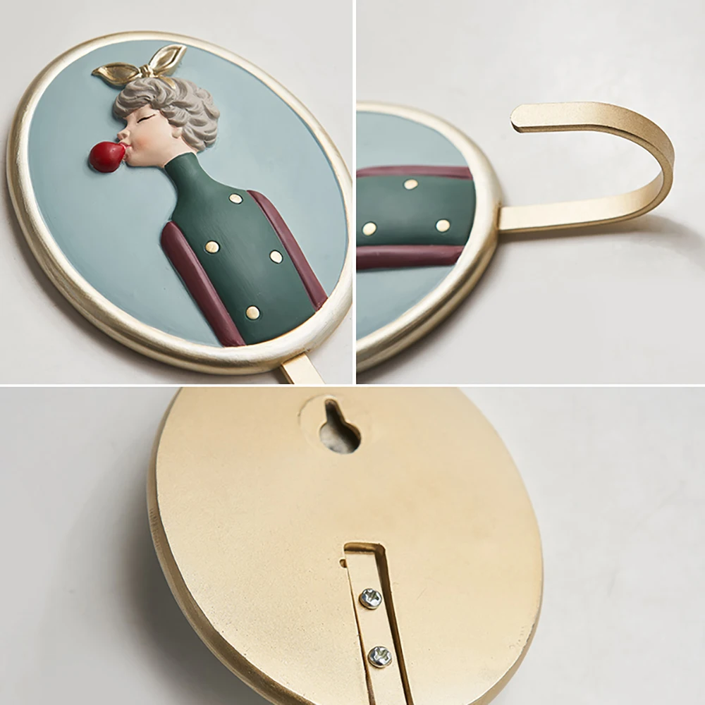 Home Decorative Wall Rack Coat Hook Up Towel Hanger Hook Bubble Girl Rack Resin Metal Rack Wall Decoration Wall-Mounted Hook
Home Decorative Wall Rack Coat Hook Up Towel Hanger Hook Bubble Girl Rack Resin Metal Rack Wall Decoration Wall-Mounted Hook