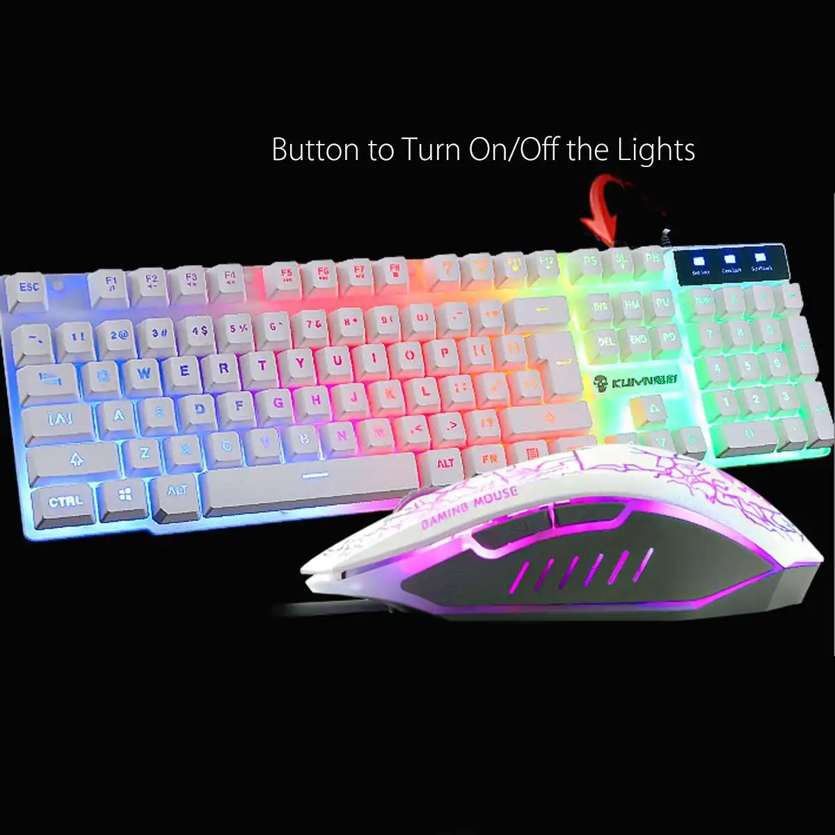 Gaming Keyboard and Mouse Combo Set With Mouse Pad Rainbow Color Backlit USB Keyboard RGB LED Keyboard For PC Gamer Mice
Gaming Keyboard and Mouse Combo Set With Mouse Pad Rainbow Color Backlit USB Keyboard RGB LED Keyboard For PC Gamer Mice