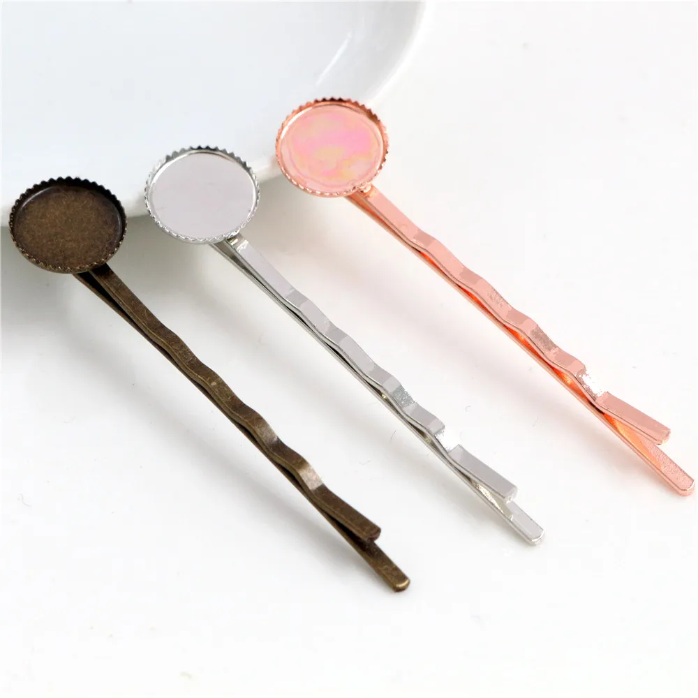 12mm 10pcs High Quality Bronze and Silver Plated Copper Material Hairpin Hair Clips Hairpin Base Setting Cabochon Cameo
12mm 10pcs High Quality Bronze and Silver Plated Copper Material Hairpin Hair Clips Hairpin Base Setting Cabochon Cameo