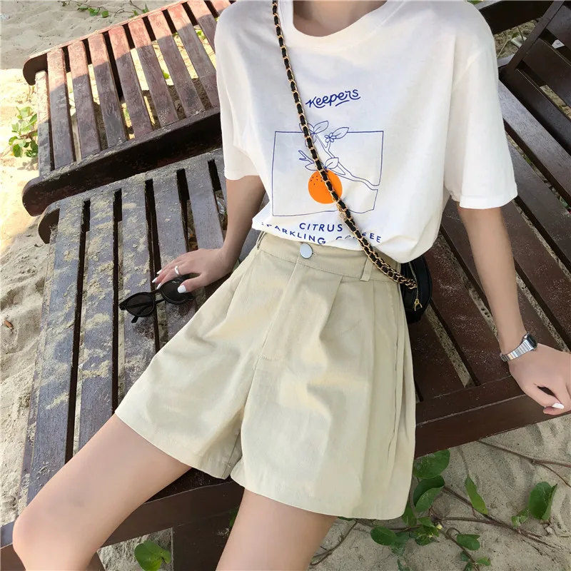Women 2019 Summer Fashion Mini Shorts Casual White Black Khaki Shorts Loose Casual Bottoms Female High Waist Wide Leg Shorts
Women 2019 Summer Fashion Mini Shorts Casual White Black Khaki Shorts Loose Casual Bottoms Female High Waist Wide Leg Shorts
