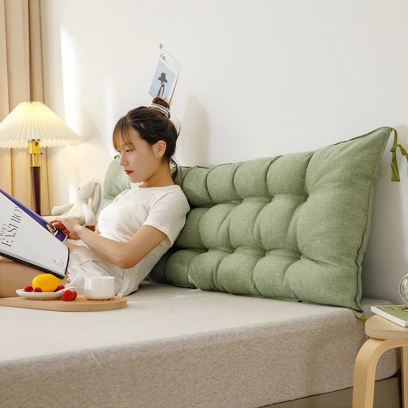 Washable Double Pillows Simple Bed Cushion Multifunction Tatami Bed Soft Bag Removable Bed Pillow for Sleeping Lumbar Pillow
Washable Double Pillows Simple Bed Cushion Multifunction Tatami Bed Soft Bag Removable Bed Pillow for Sleeping Lumbar Pillow