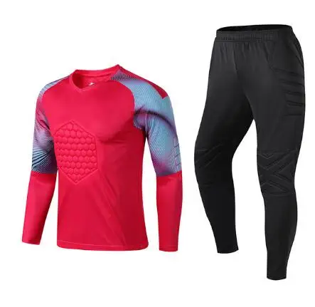 New Men's Adult Soccer Goalkeeper Uniform Protective Sponge long Sleeve Training Football Goalkeeper Soccer Jersey Top and Pants
New Men's Adult Soccer Goalkeeper Uniform Protective Sponge long Sleeve Training Football Goalkeeper Soccer Jersey Top and Pants