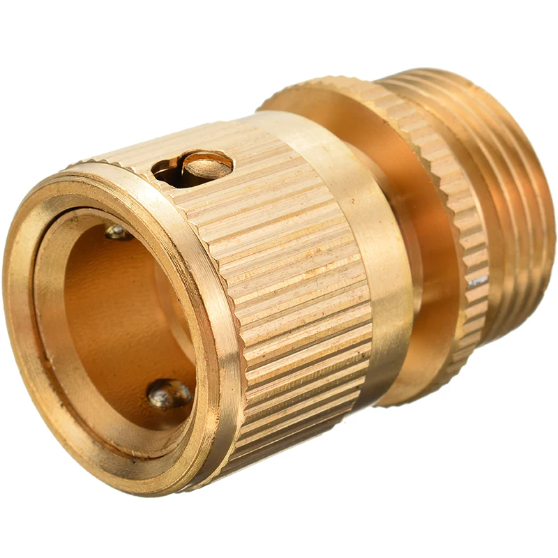 1Pair 3/4 Inch Brass Garden Hose Quick Connector Adaptor Garden Irrigation Water Connectors
1Pair 3/4 Inch Brass Garden Hose Quick Connector Adaptor Garden Irrigation Water Connectors