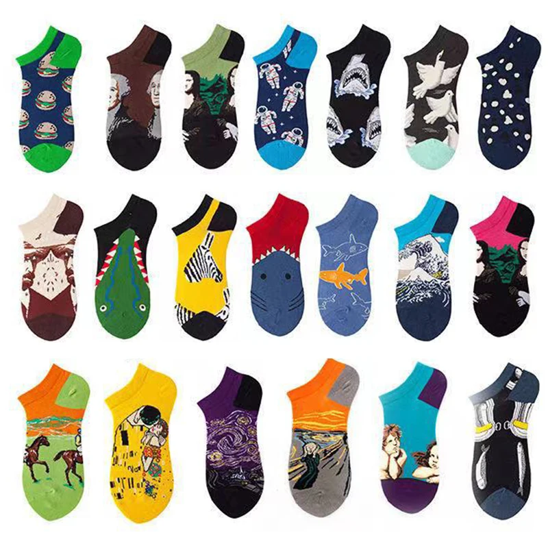 Носки-лодочки мужские летние носки женские весна-лето тонкие носки с мелким горлом масляная живопись авокадо модные носки 
Носки-лодочки мужские летние носки женские весна-лето тонкие носки с мелким горлом масляная живопись авокадо модные носки