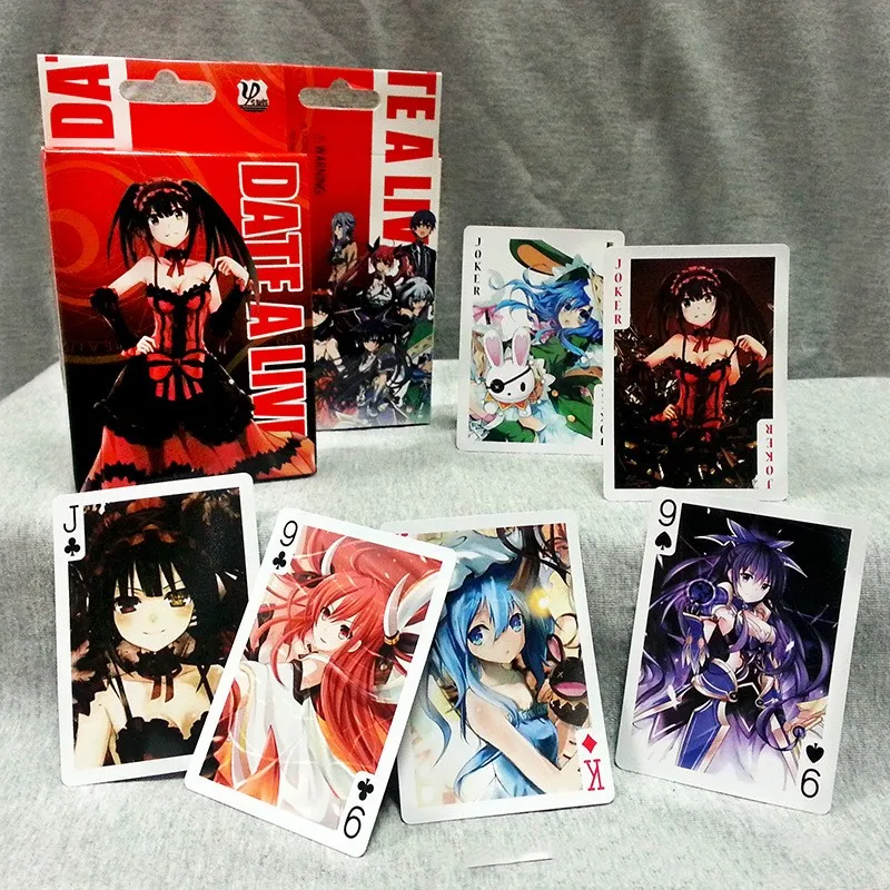 NEW COS DATE A LIVE poker Model DATE A LIVE Surrounding Cards Cartoon Playing Card family Desktop games poker Gift
NEW COS DATE A LIVE poker Model DATE A LIVE Surrounding Cards Cartoon Playing Card family Desktop games poker Gift