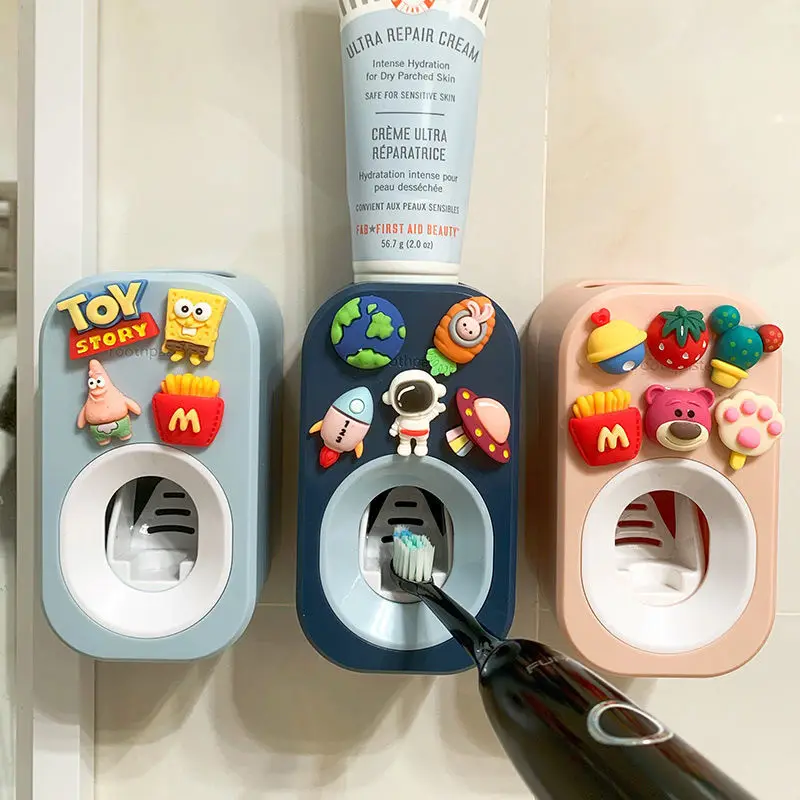 Automatic Kids Toothpaste Dispenser Toothpaste Squeezer for Children Household Cartoon Toothbrush Holder Bathroom Accessories
Automatic Kids Toothpaste Dispenser Toothpaste Squeezer for Children Household Cartoon Toothbrush Holder Bathroom Accessories