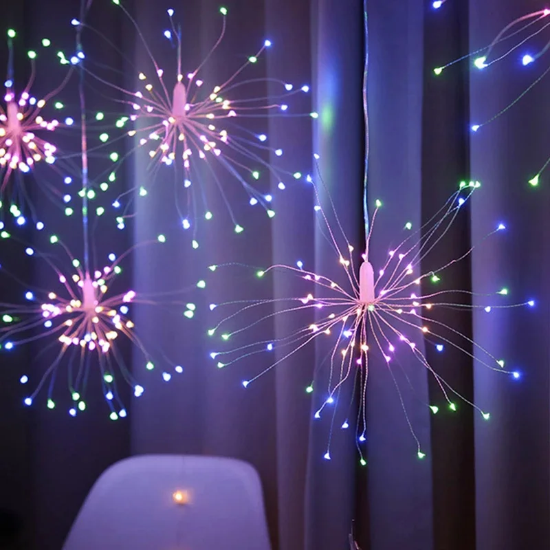 3M LED Explosion Star Firework Light 500LEDs Christmas Copper String Lights Curtain Fairy Lights New Year Party Home Decoration
3M LED Explosion Star Firework Light 500LEDs Christmas Copper String Lights Curtain Fairy Lights New Year Party Home Decoration