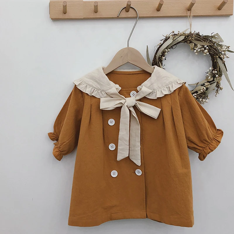 Baby Girl Dress Autumn New Bow Children Clothes Doll Big Lapel Double-Breasted Princess Dress
Baby Girl Dress Autumn New Bow Children Clothes Doll Big Lapel Double-Breasted Princess Dress