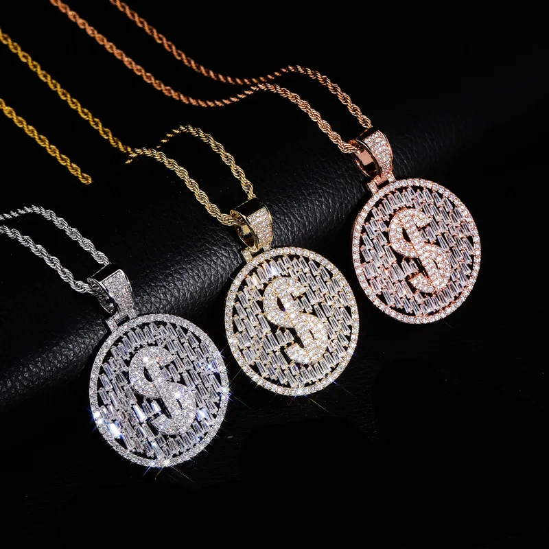 Hip Hop Micro Paved AAA Cubic Zirconia Bling Iced Out US Dollar Round Pendants Necklace for Men Fashion Jewelry Gifts Rose Gold
Hip Hop Micro Paved AAA Cubic Zirconia Bling Iced Out US Dollar Round Pendants Necklace for Men Fashion Jewelry Gifts Rose Gold