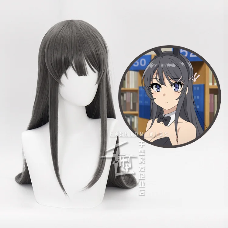 Rascal Does Not Dream Of Bunny Girl Senpai Sakurajima Mai Cosplay Wigs Synthetic Hair Long Straight Gray Hair + free hair net
Rascal Does Not Dream Of Bunny Girl Senpai Sakurajima Mai Cosplay Wigs Synthetic Hair Long Straight Gray Hair + free hair net