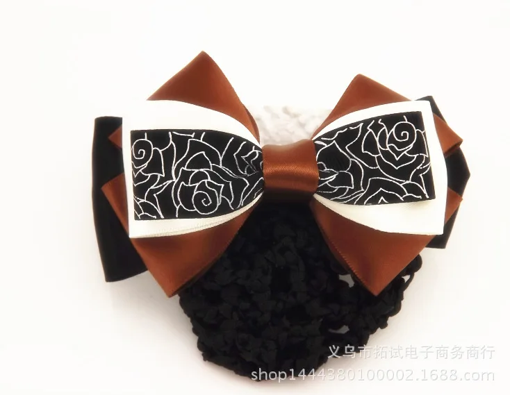 Professional hair accessories net bag head flower stewardess Korean mobile banking nurse bow staff hair net bag handmade ribbon
Professional hair accessories net bag head flower stewardess Korean mobile banking nurse bow staff hair net bag handmade ribbon